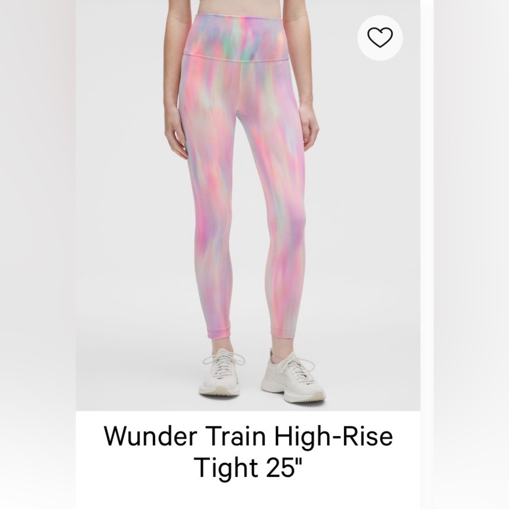 Lululemon Tie Dye Wonder Train High Rise ‘25 - Picture 3 of 3